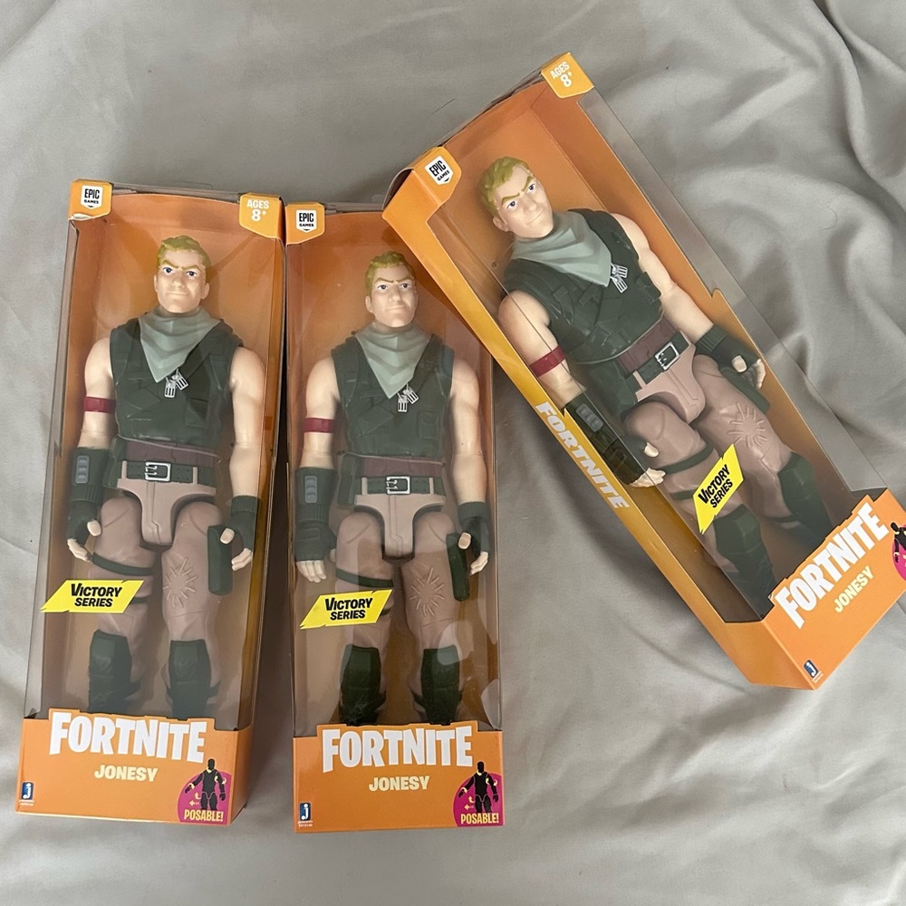 Fortnite Jonesy 12” Action Figure Posable Victory Series Figurine (3-pack)